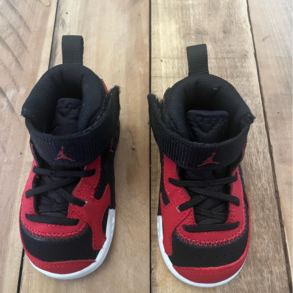 Jordan Pro Rx Baby Shoes. Size 5C. Red and Black. Slip on walking (CQ9441-600)